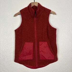 SmartWool Women's Anchor Line Reversible Sherpa Vest in Masala Size XS
